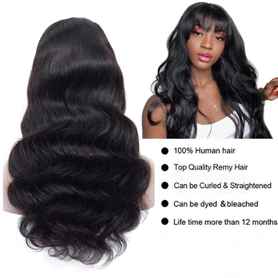 Human Hair Wigs 180% Density