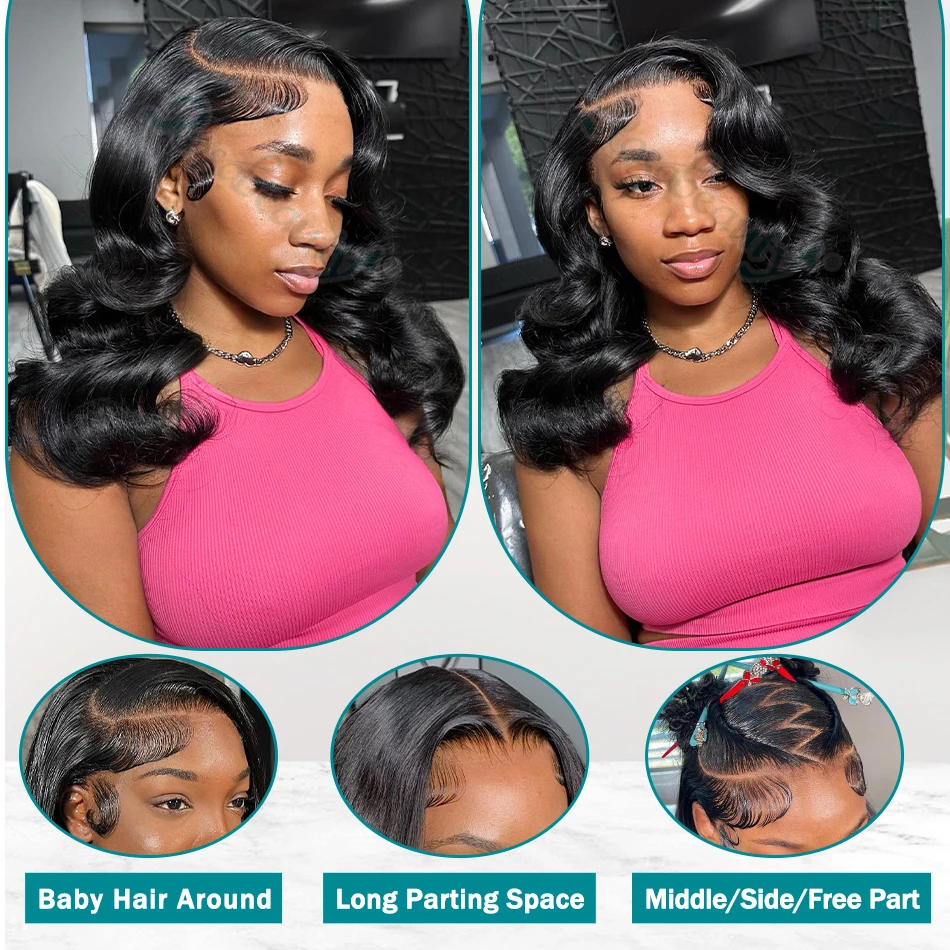 13x6 Lace Frontal Human Hair Wigs 5x5 Closure Preplucked