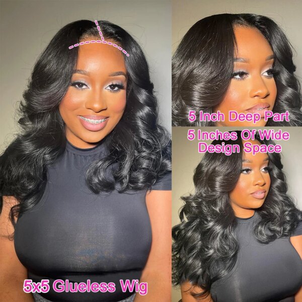 Wig 13x6 Transparent Lace Frontal180% Density – Image 4