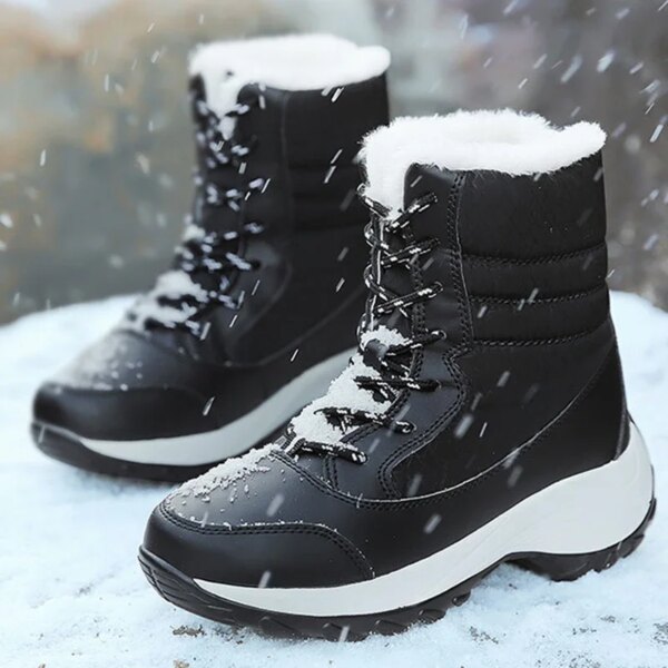 Winter Warm Snow Boots Waterproof Non-slip - Image 3